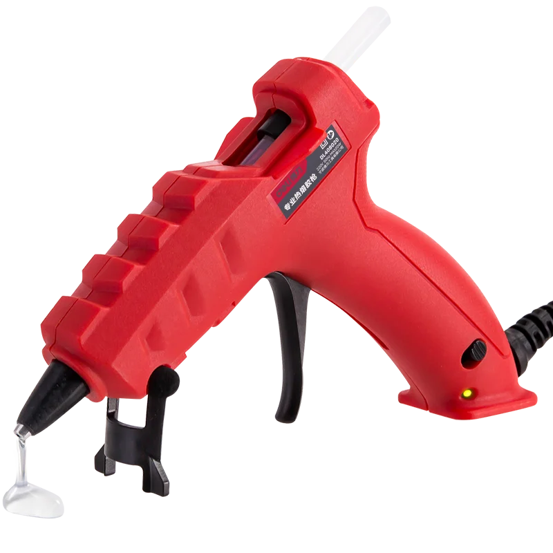 

Energy-saving and labor-saving red plastic 20W hot melt glue gun machine PTC heater with independent switch