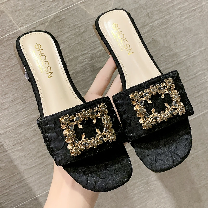 

fashion slippers woman 2021 summer slippers for ladies flat with non-slip slippers, Picture