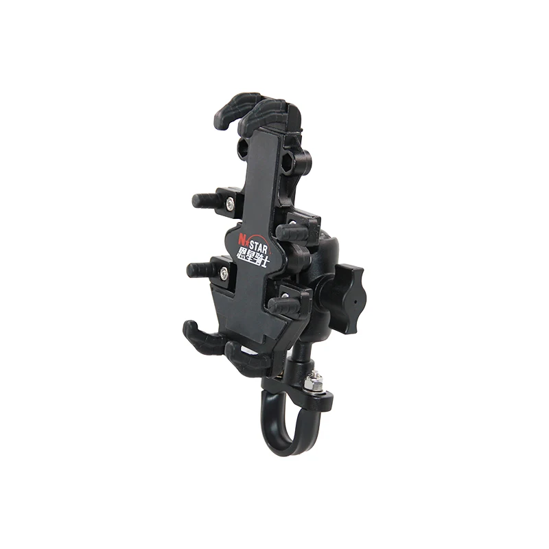 

high performance outdoor cycling equipment aluminum alloy motorcycle mobile phone mount, Balck