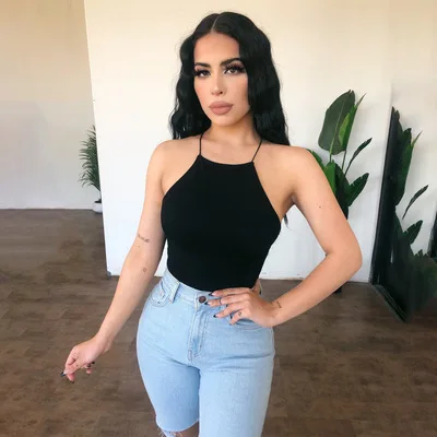 

Wholesale New 2021 Women Sexy Backless Bodysuits Sleeveless Top Jumpsuit One Piece Sexy Women Lingerie Bodysuits, Picture