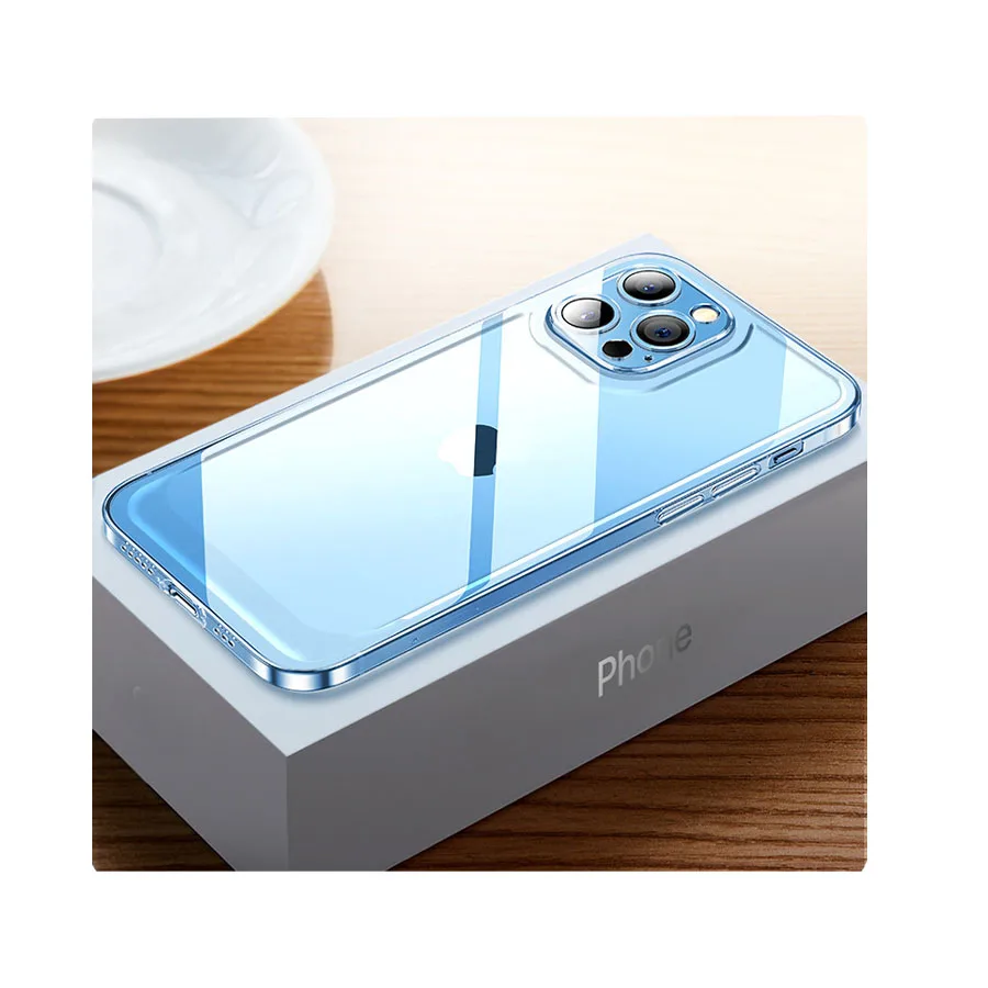 

Factory Wholesale Phone Case 2.0mm Transparent Tpu Cell Phone Case Soft Space Back Cover For Iphone 11 12 13 Pro Max 14 Max
