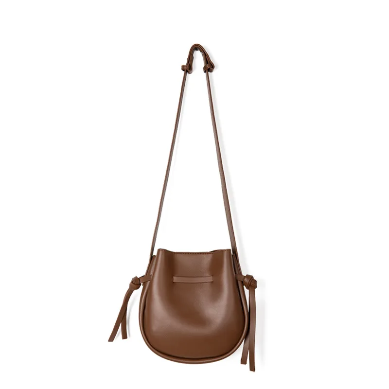 

High Quality cylinder Handbag Trendy Round bucket Crossbody Lady Women PU Leather Shoulder Hand Bags, Whtie /black /brown