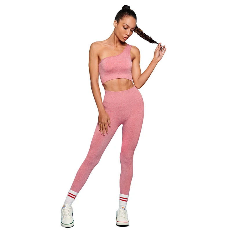 

Wholesale Summer New Sports Bra Crop Top And Yoga Shorts Suit Ladies Seamless Fitness Sets BK008