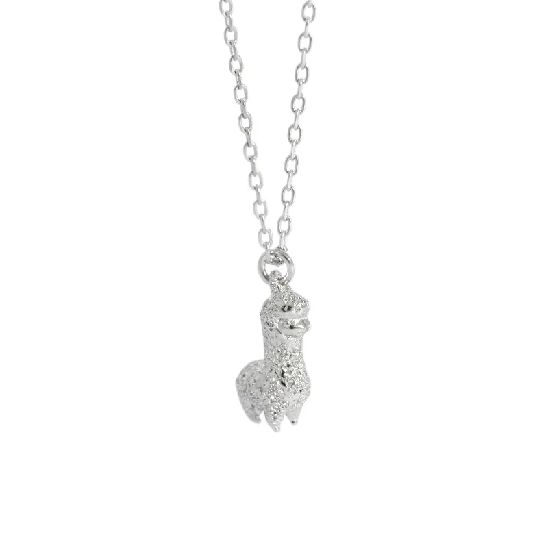 

Danyang 925 Sterling Silver Mini Alpaca Pendant Necklace for Women Trendy Necklace Jewelry