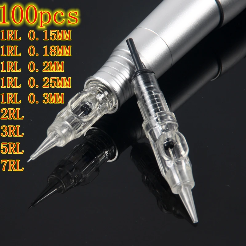 

Disposable tattoo cartridge needle 600D-G PMU Machine needle cartridge for permanent makeup, Transparent