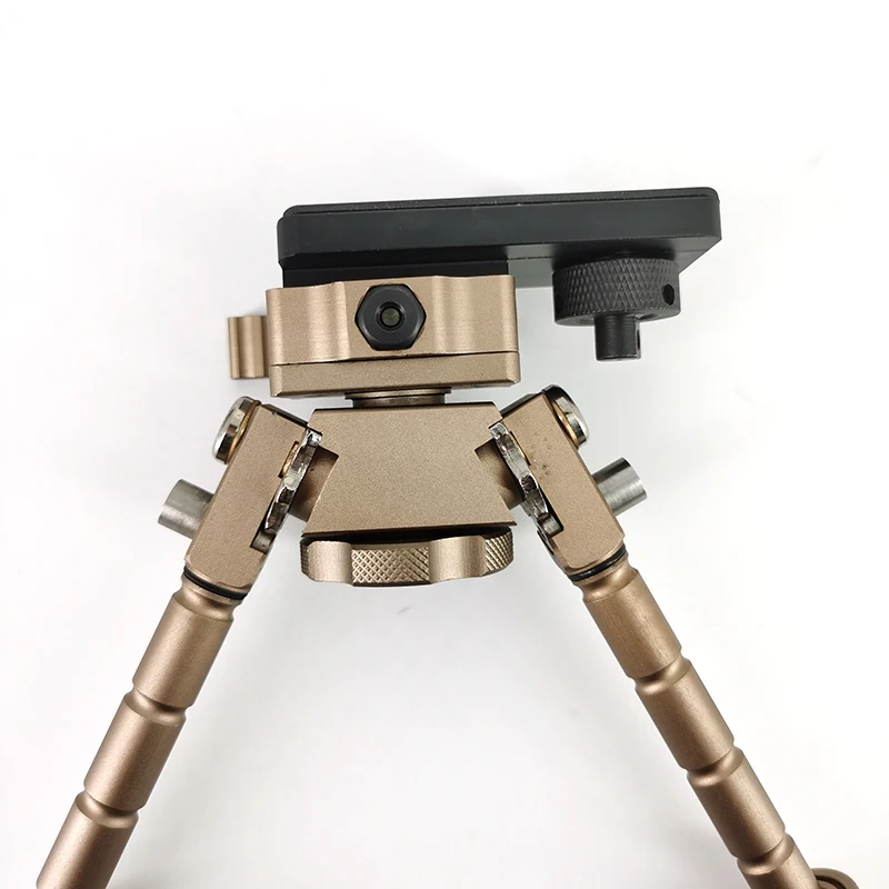 

V8 6.5-9 Inches CNC QD Tactical Rifle Tripod Mount Adapter with Standard Picatinny 360 Degree Swivel Foldable, Black