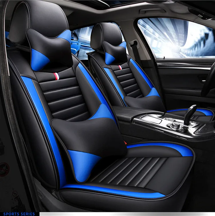 

Wholesale full set type universal leather waterproof car seat cover pu leather for cars