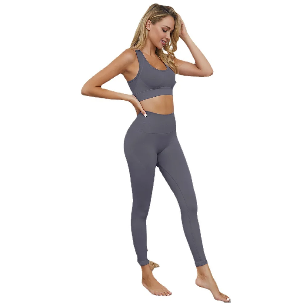 

fitness clothing yoga suit sport active wear set scrunch butt lift sports bra legging