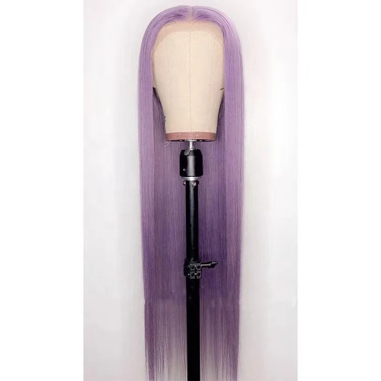 

Glueless Colored Long Straight HD Transparent Lace Virgin Brazilian Human Hair Lace Frontal Wig