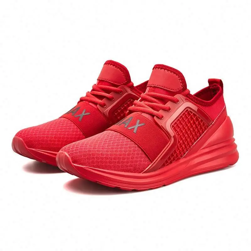 

Men shoes fashion knitting fabric running shoes sneakers mesh light breathable large size jogging casual shoes