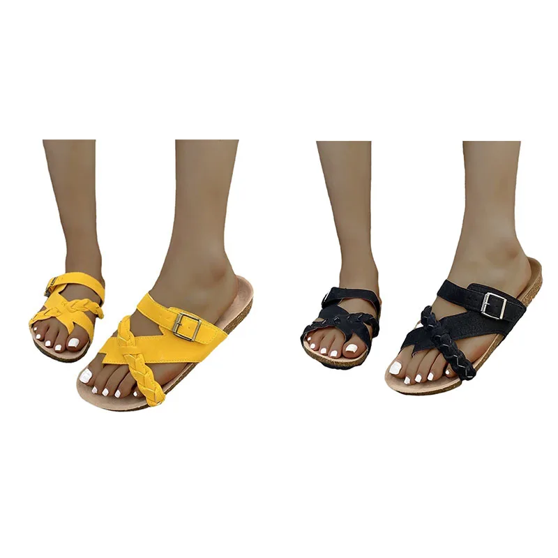 

2021 Women's Shoes Beach Platform Slippers Woman Summer Casual Slides Ladies Outdoor Round Toe Female Footwear Womens Sandle