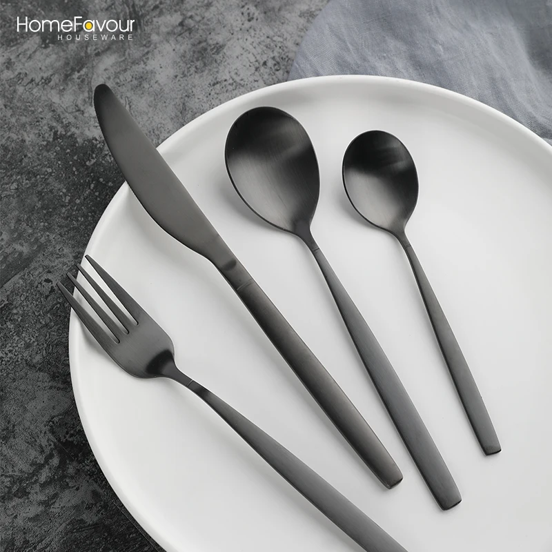 

5 Piece Dinnerware Sets Cutlery Set for Home Flatware Sets Dishwasher Stainless Steel Metal Customize Sustainable