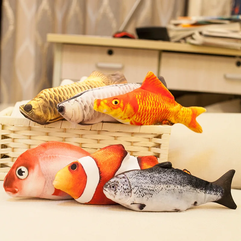 

Usb Flippity Fish Toy Electric Wagging Moving Cat Fish Flippity Electronic Fish Cat Toy