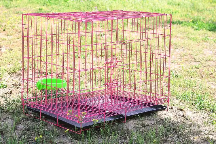 Metal Foldable Large Dog Cage Collapsible Pet Cage Kennel Mesh Dog Cage
