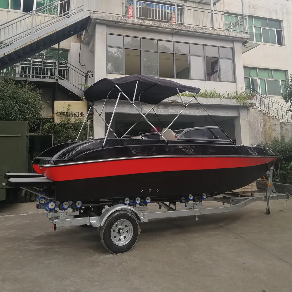 

Ce approved 19 ft Fashion Fishing Small Luxury Yacht Boat Sport Boat Fiberglass Speed Boat