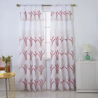 check MRP of red curtains sheer 