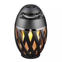 

Amazon Best-seller Portable Smart Bluetooth Speaker LED Mood Atmosphere Lamp Flame USB Charging Wireless Speaker