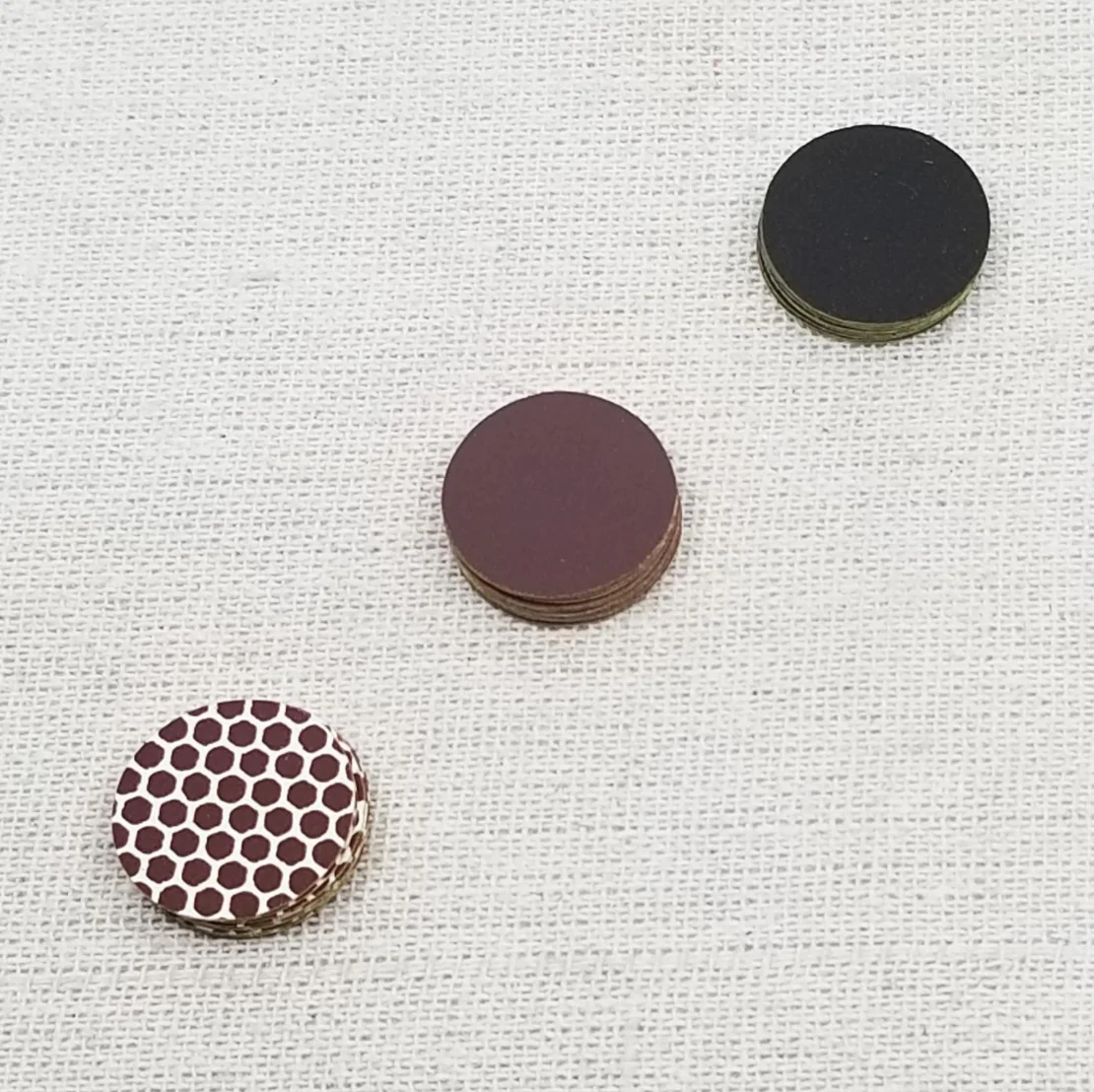

Striking patch of the matchbox Matches Striker Customized, Black/coffee / honeycomb