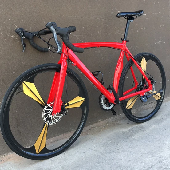 

FANTAS road bike integrated aluminum alloy frame 700C tire bike, Red/ black/white/yellow/silver