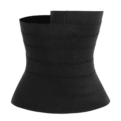 

In Stock Waist Trainer Wrap Belt Breathable Body Shaper Women Slimming Tummy Wrap Corsets One-Piece Waist Band Wrap, Black, red