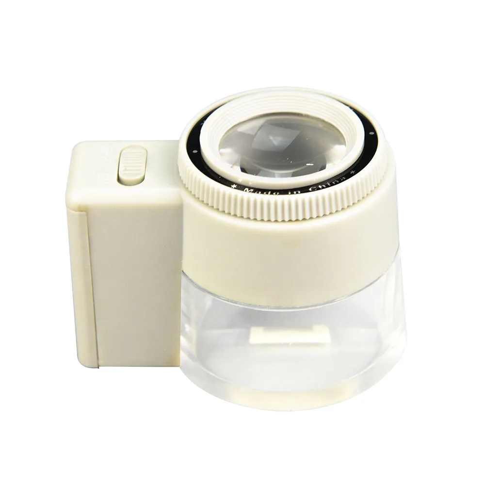 Mg131002 8x Pocket Magnifier With Led Light,Magnifying Jar Cylinder