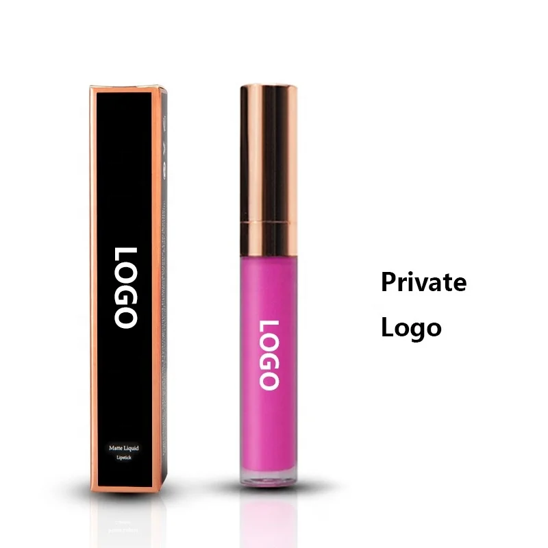 

Dropshipping No Moq Hot Selling 40 Color Non-Stick Lip Gloss Long-Lasting Private Label Matte Liquid Lipstick