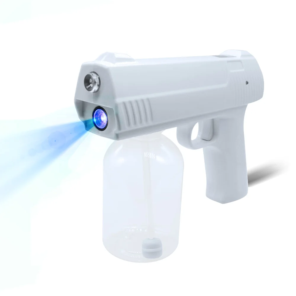 

New Mini Atomized Disinfection Gun Fog Sprayer Portable electric Wireless Charging Nano Spray Gun, White color
