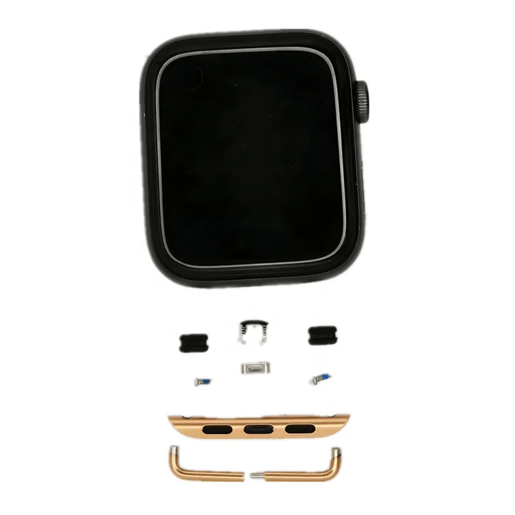 

Strap connector adapter for Apple watch strap 44mm / 42mm 40mm / 38mm stainless steel metal connector for Iwatch 6 / 5 / 4 / 3 /, Black/silver/gold/rose gold