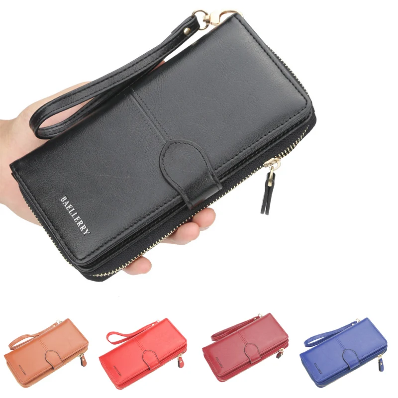 

OEM portefeuille femme PU cluth purses for women card holder leather wallet women cute luxury money fashion customized purse, Multicolor