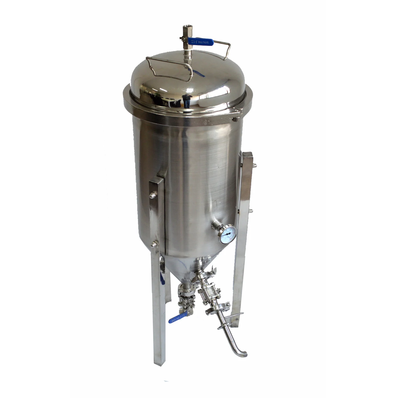 25L/5Gallon Stainless Conical Beer Fermenter with all accessories,Wooden Case Protected, Micro Brew, Homebrew