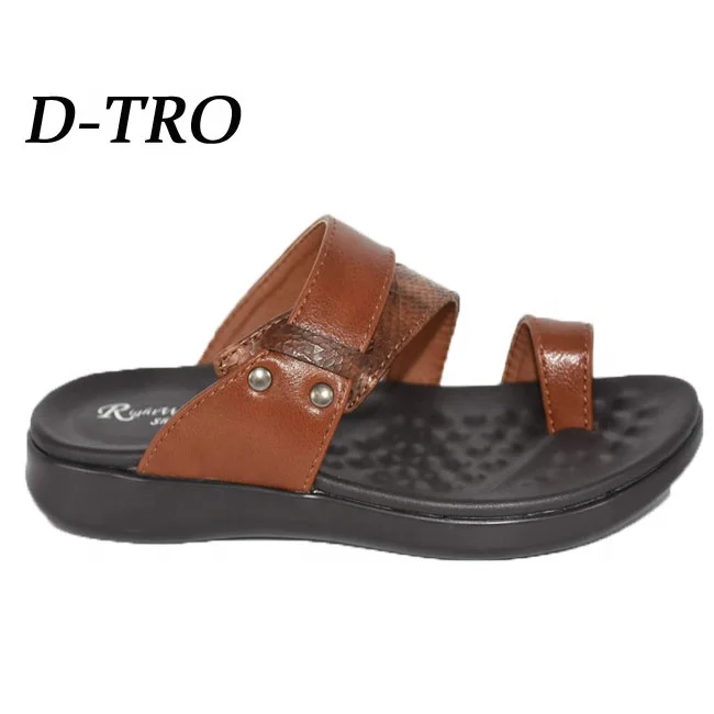 

Factory customization from in china custom slippers with logo Famous designer production, Brown