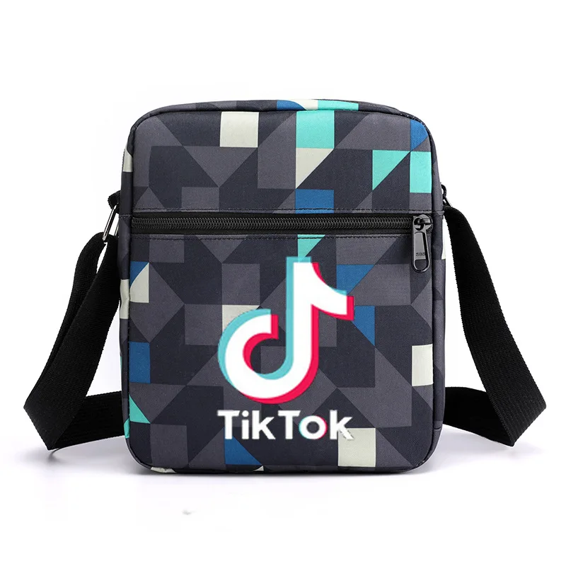 

New blue tie-dye boys and girls casual mini shoulder tiktok fashion bag