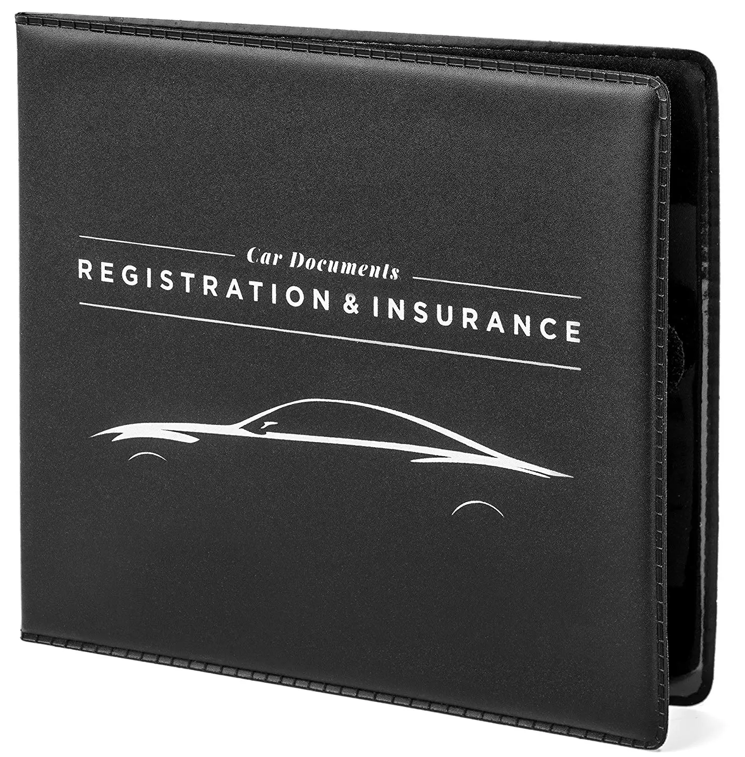 Car Document Holder,Slim Leather Water Resistant Strong Car