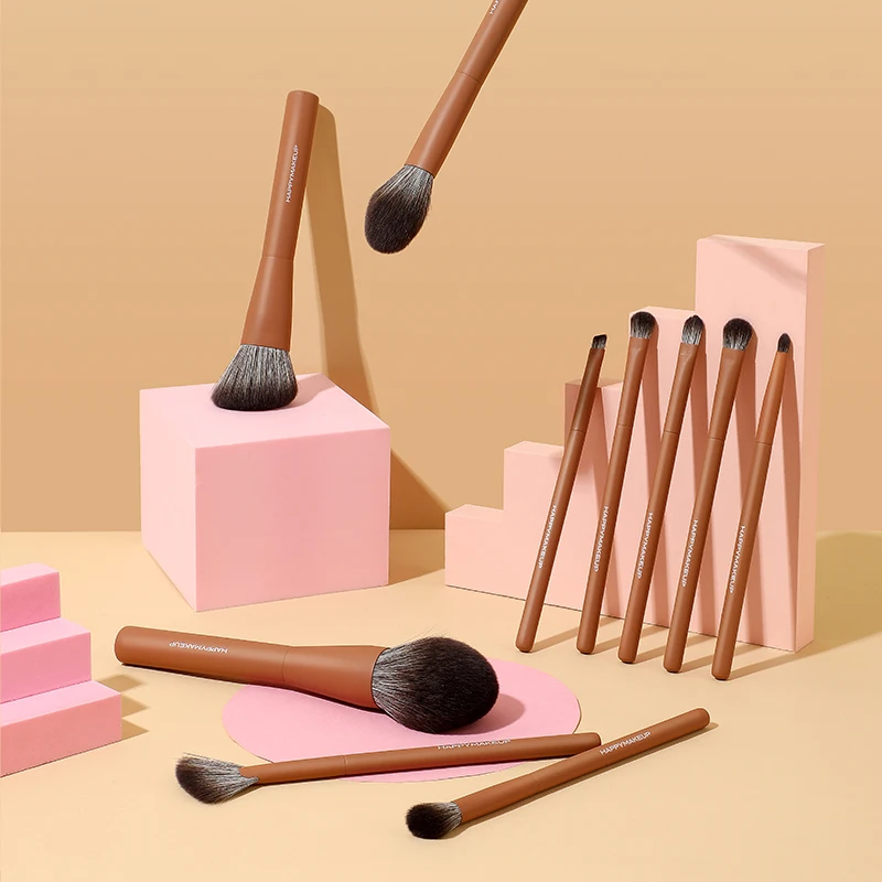 

professional 15 Pcs makeup brush set With Case black cosmetics low moq