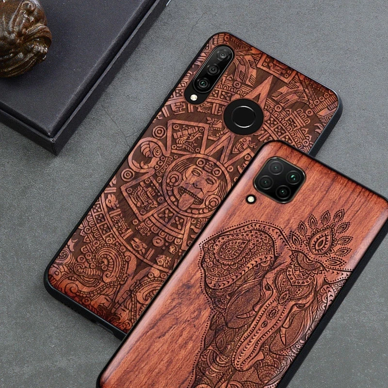 

Wood Case For Huawei P40 P30 P20 Pro P30 Lite Real Wood+TPU Frame Case for Huawei Honor 9X 8X Honor 10 Honor 20 Pro V30 v20, 14 colors
