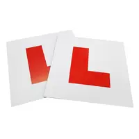 

2Pcs Magnetic Learner L Plates Motorcycle Car Sticker Magnetic L Plates Learner Driver Plates