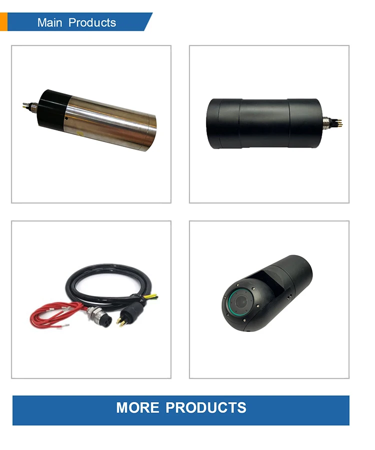 Mini dual camera for pipe/tunnel/cave inspection detector