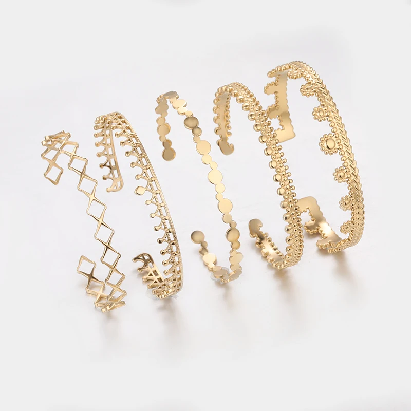 

JB103 Simple women bracelet Coin Link Bracelet 14K Gold Plated Jewelry