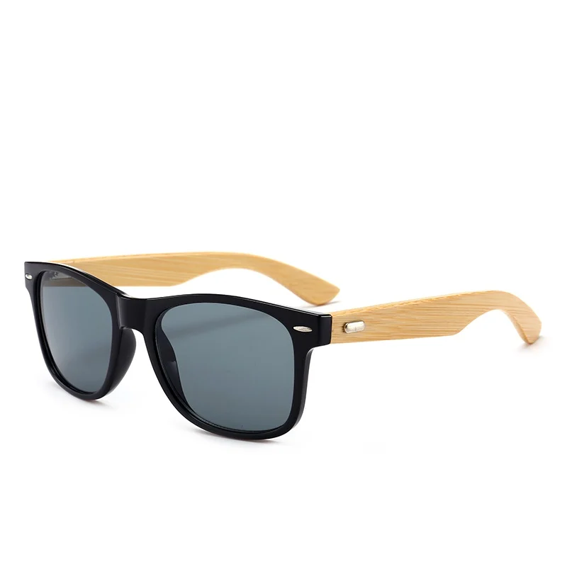 

Wholesale Plastic PC Frame Bamboo Wooden Wood Arm Leg Men Sunglasses Eco Friendly Sun Glasses, Custom colors