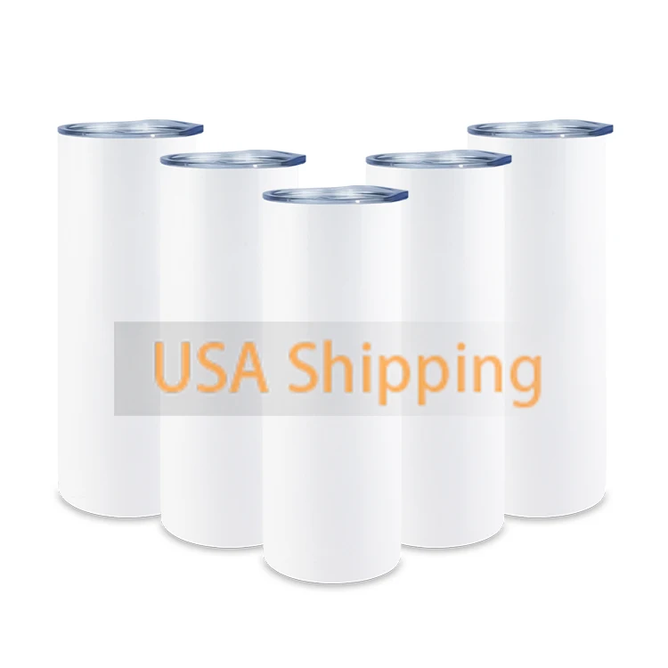 

Ready to ship free shipping usa warehouse metallic white 30oz straight stainless steel blank sublimation tumbler, Customized color