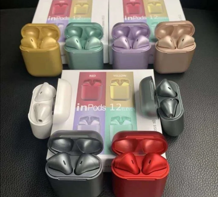 

Dropshipping i12 Inpods Metallic Color TWS Ecouteur Sans Fil I12 Audifonos Tws Wireless Earbuds