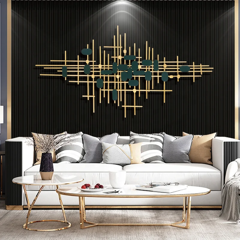 New Design Light Luxury Golden Green Metal Wall Decoration - Buy Luxury Wall Art,Home Wall ...