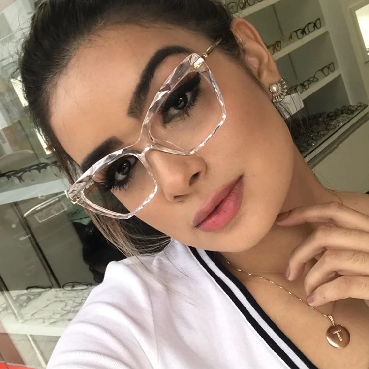 

GGKD2500 ins style fashionable eyewear crystal faceted optical frame