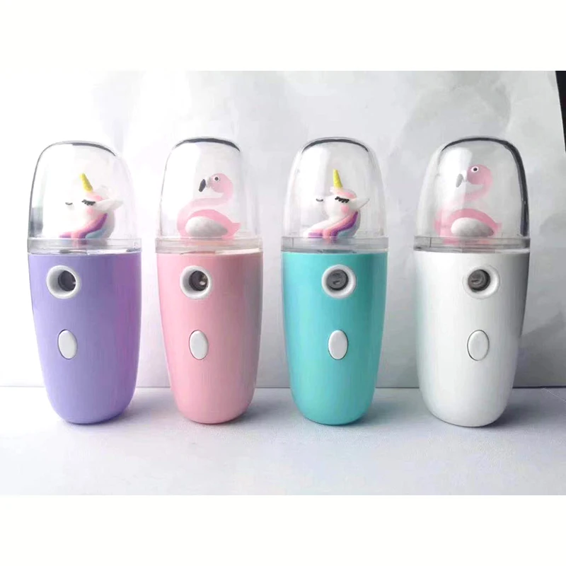 

USB Charging Hand 50Ml Electric Fogger Spray Machine Foggy Disinfection Smoke Sterilizer Pocket Sprayer with Cartoons, White