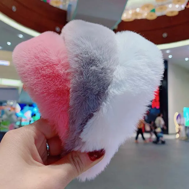

Autumn Hair Accessories Pink Fur Headband
