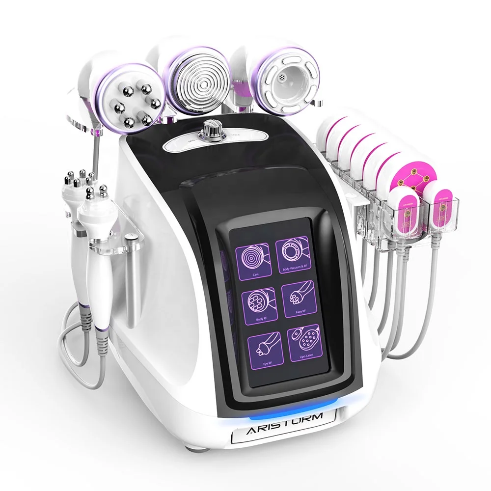 

Mycway Newest Cavitation 2.5 Aristorm Vacuum RF Body Slimming Skin Tightening Beauty Machine, White