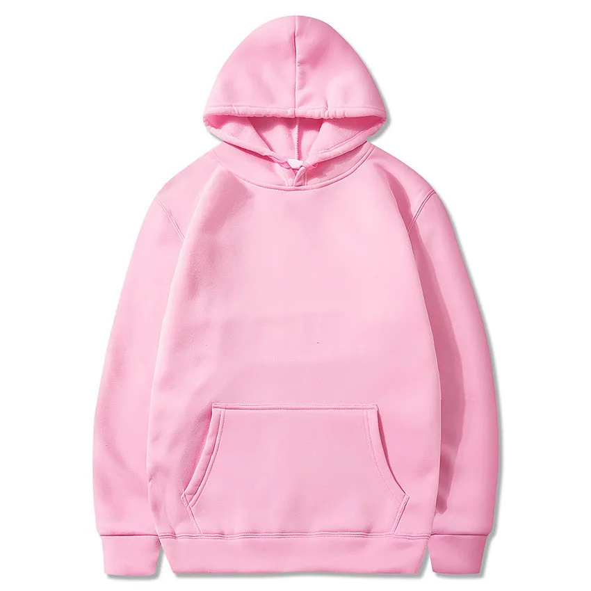 

Wholesale 2020 More colors Men's and women's 90% polyester 10% spandex Solid color Oversized Hoodie