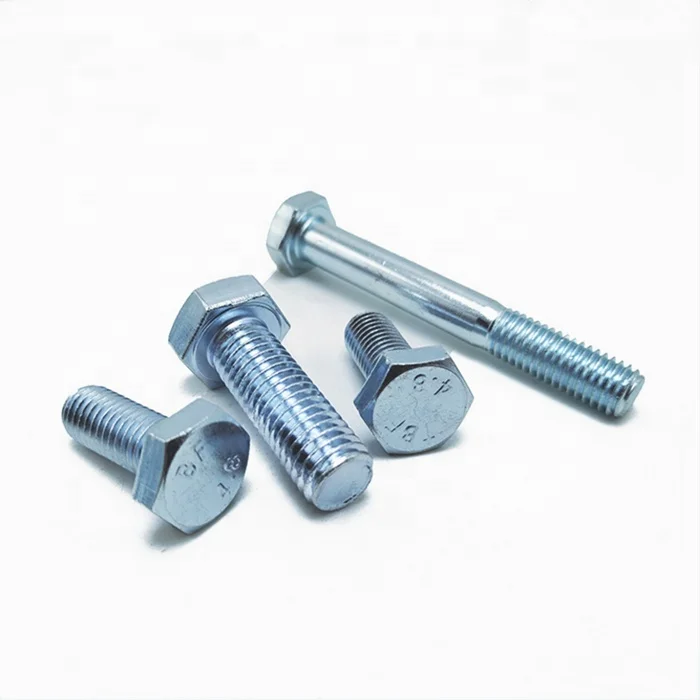 
Carbon steel Galvanized zinc plated ANSI B18.2.3.5M Hex bolts 