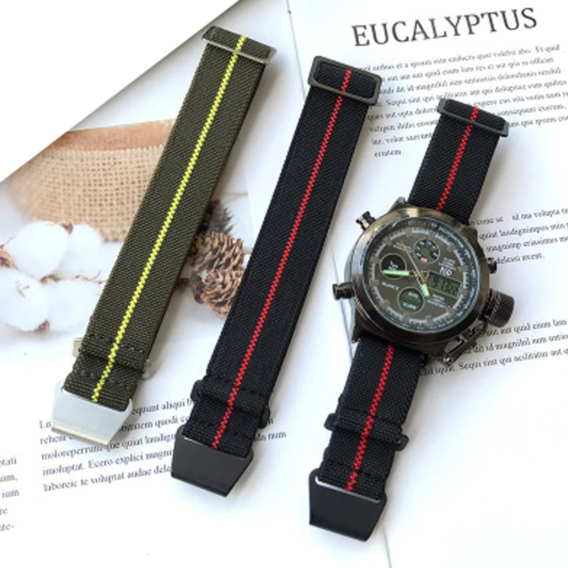 

elastic Watch Band for Samsung galaxy watch 3 Sport nylon Strap for Amazfit Huami zulu nato watch strap, Optional