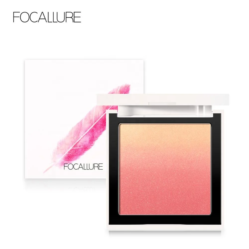 

Focallure Top-quality Face Cosmetics Waterproof Blusher Ombre Cheek Baked Blush Makeup Palette